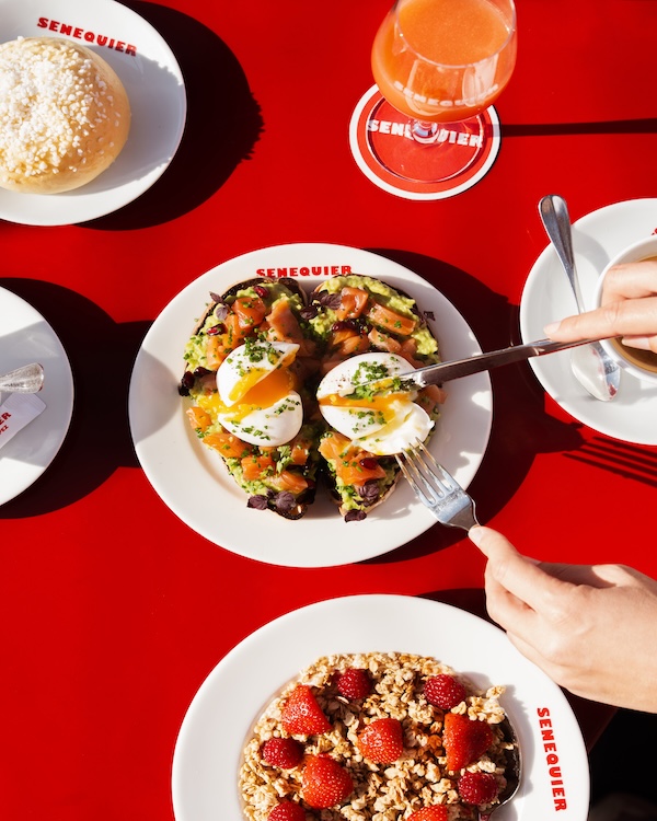 brunch en terrasse au restaurant senequier Saint Tropez